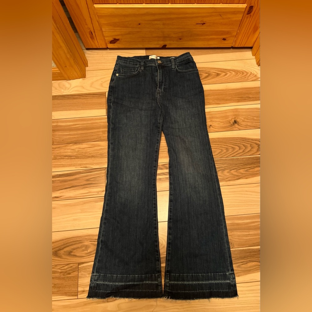 Frame Denim Dark Blue Flare Jeans